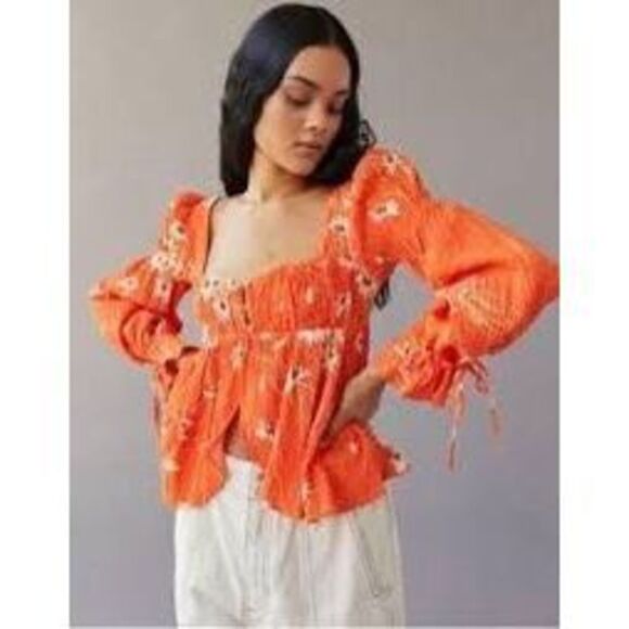 Urban Outfitters Tops - Urban Outfitters UO Allie Tie-Sleeve Blouse Size M